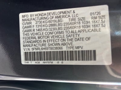 2026 Honda Odyssey EX-L