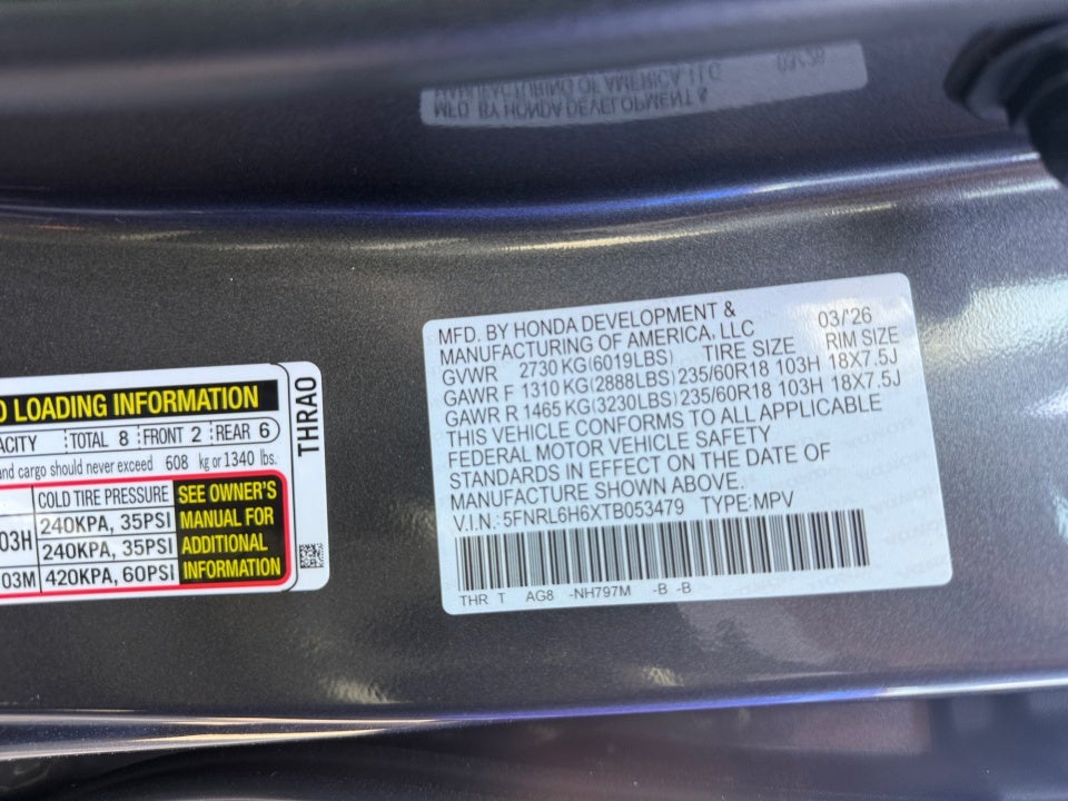 2026 Honda Odyssey EX-L