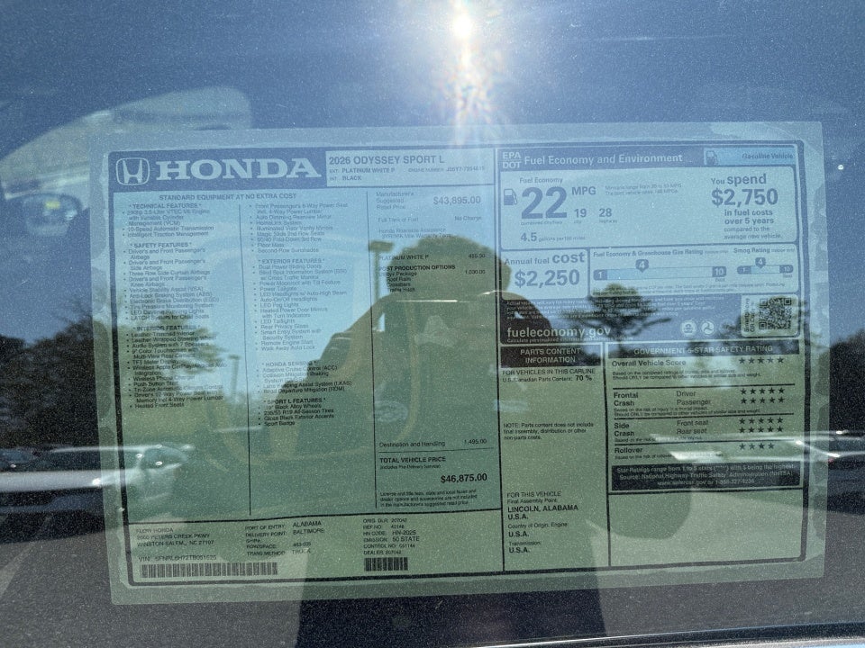 2026 Honda Odyssey Sport-L