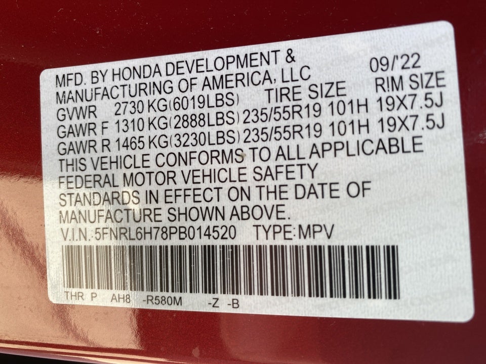 2023 Honda Odyssey Sport