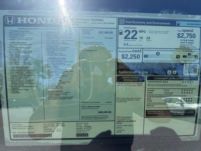 2026 Honda Odyssey Touring