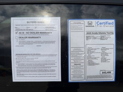 2025 Honda Odyssey Touring