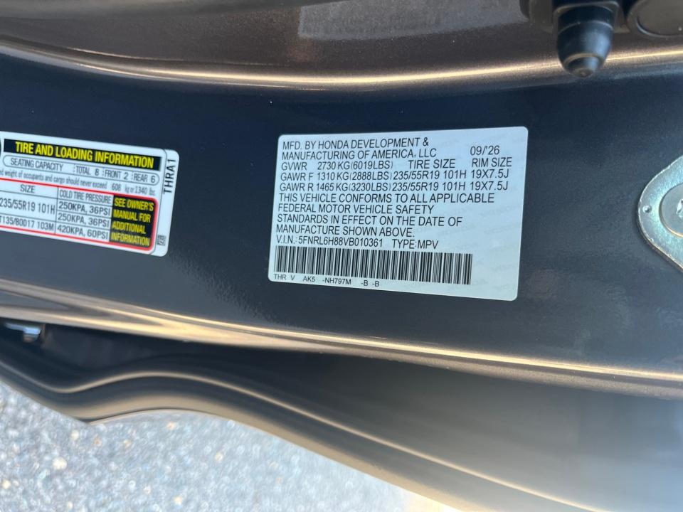 2027 Honda Odyssey Touring