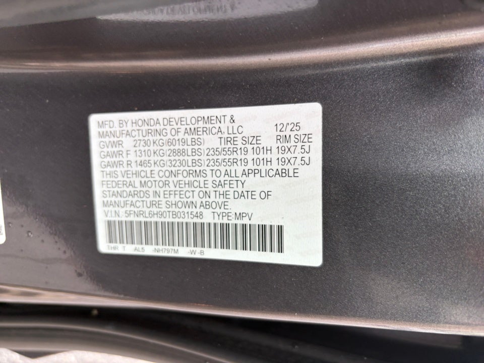 2026 Honda Odyssey Elite
