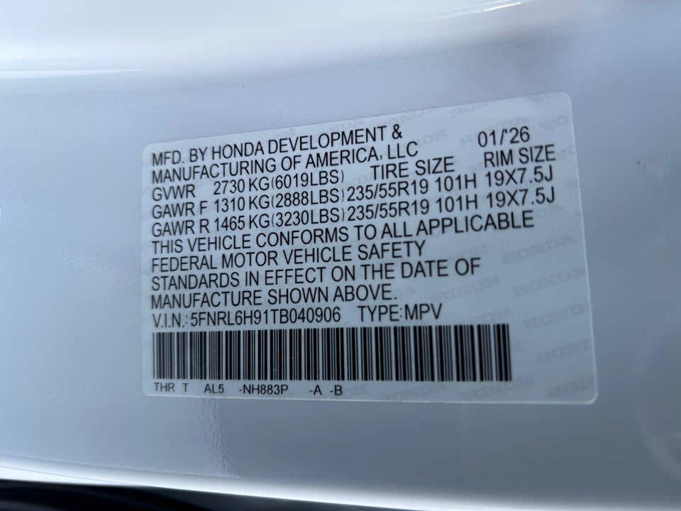 2026 Honda Odyssey Elite