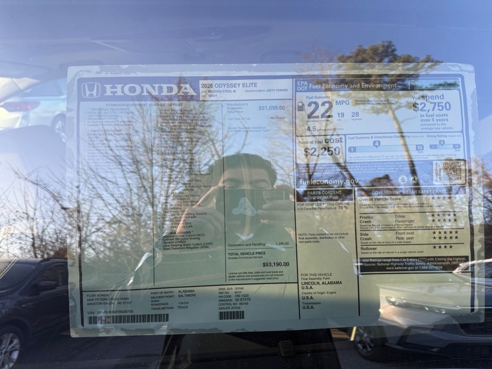 2026 Honda Odyssey Elite