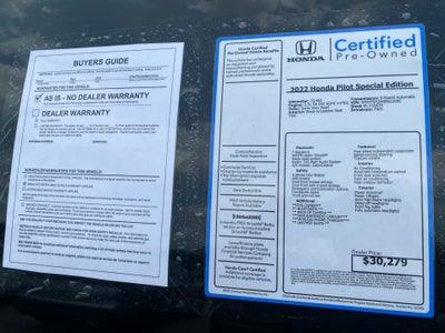 2022 Honda Pilot 2WD Special Edition