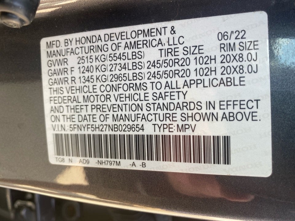 2022 Honda Pilot Special Edition