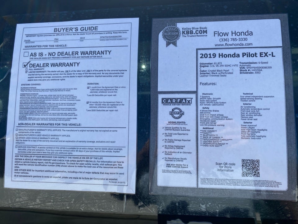 2019 Honda Pilot EX-L