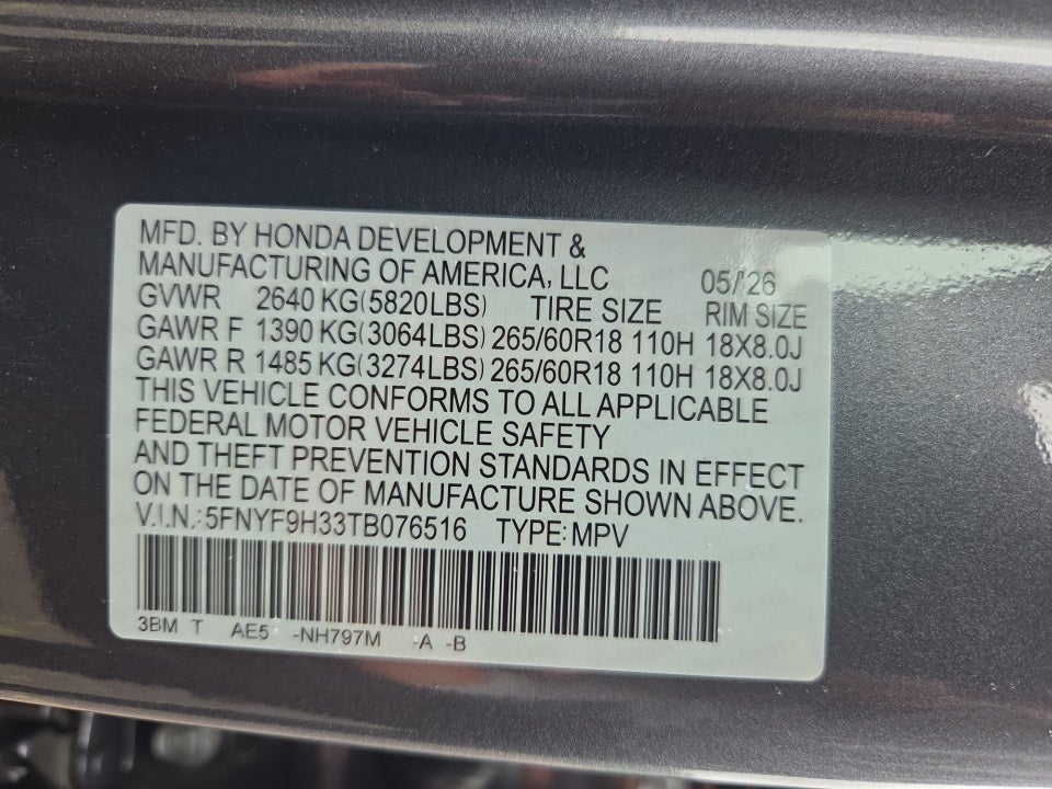 2026 Honda Passport AWD RTL
