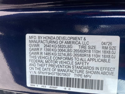 2026 Honda Passport AWD RTL