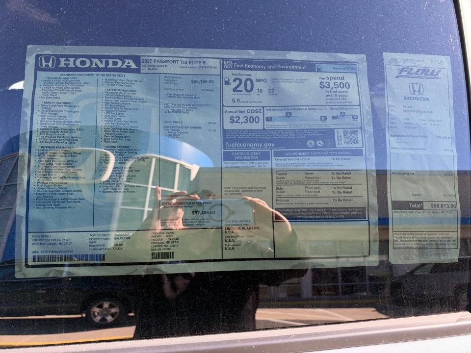 2027 Honda Passport TrailSport Elite