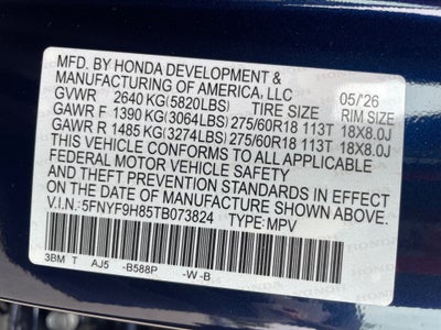 2026 Honda Passport AWD TrailSport Elite Blackout