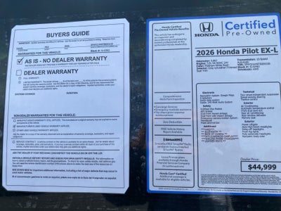 2026 Honda Pilot EX-L