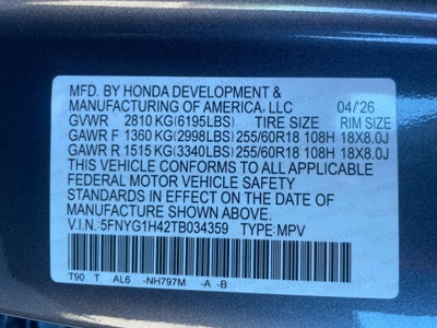 2026 Honda Pilot EX-L