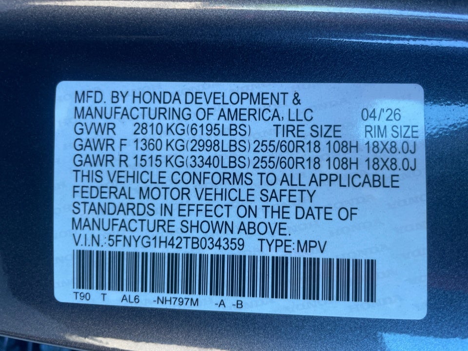 2026 Honda Pilot EX-L