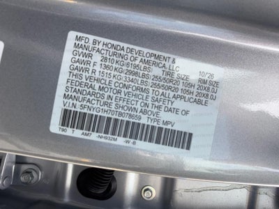 2026 Honda Pilot Touring