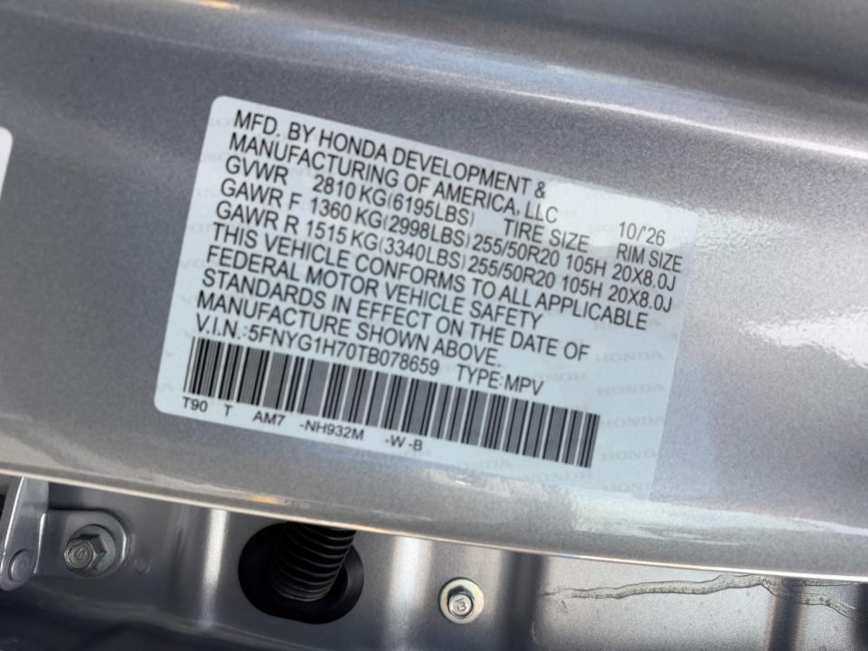 2026 Honda Pilot Touring