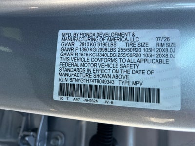 2026 Honda Pilot Touring