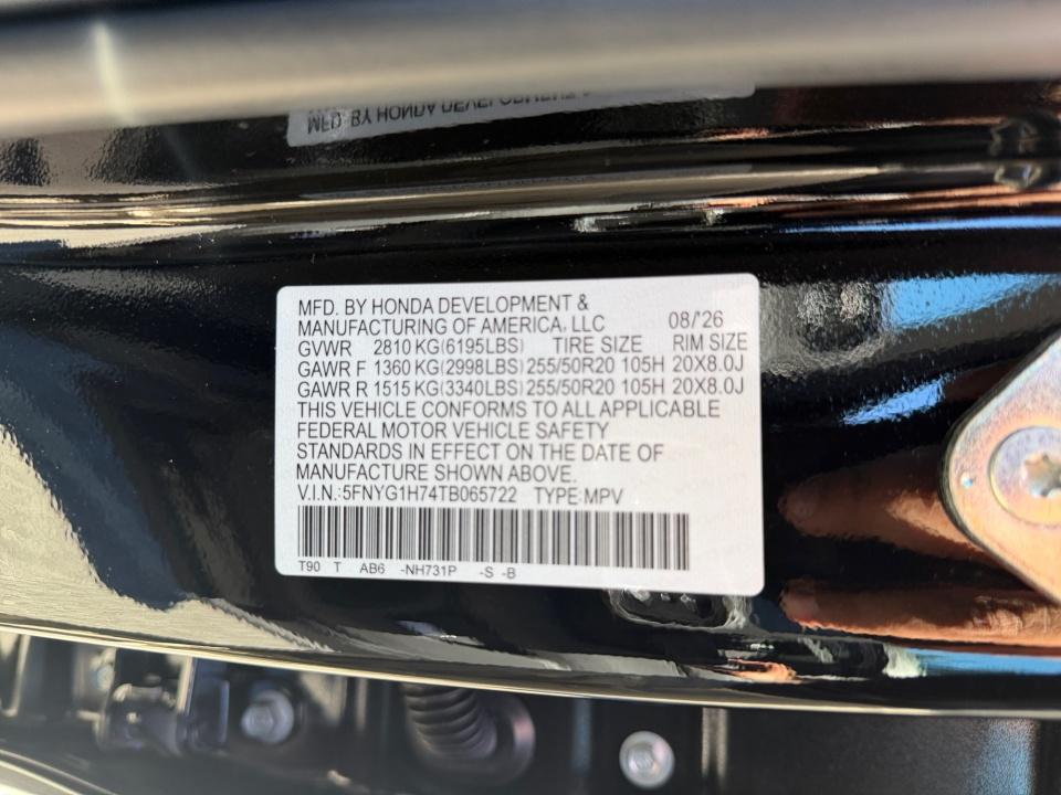 2026 Honda Pilot Touring