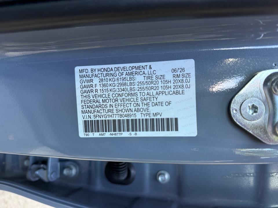 2026 Honda Pilot Touring