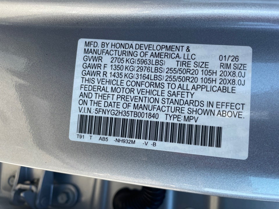 2026 Honda Pilot Sport