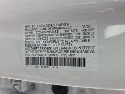 2026 Honda Pilot Sport