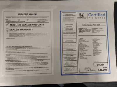 2025 Honda Pilot EX-L