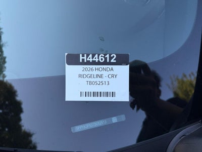 2026 Honda Ridgeline RTL