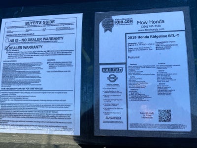 2019 Honda Ridgeline RTL-T