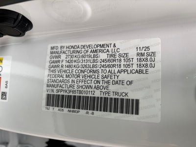 2026 Honda Ridgeline TrailSport