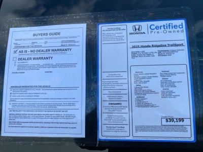 2025 Honda Ridgeline TrailSport