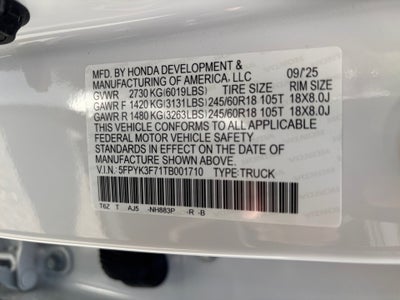 2026 Honda Ridgeline TrailSport+