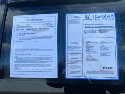 2025 Honda Ridgeline Black Edition