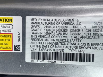 2026 Honda CR-V EX-L 2WD