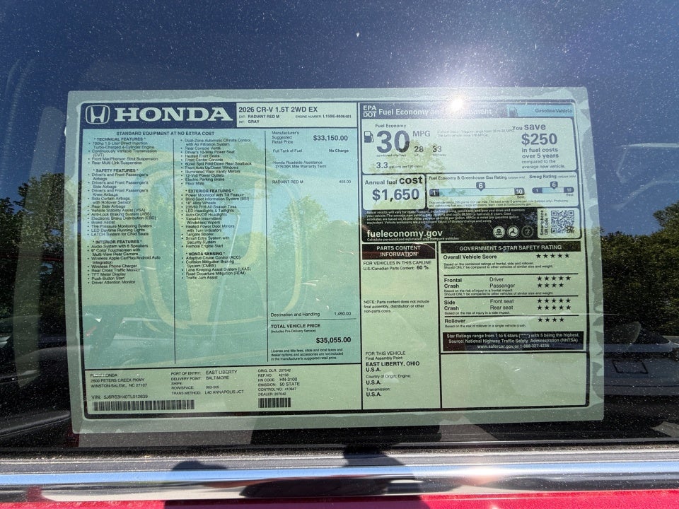 2026 Honda CR-V EX-L