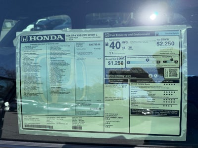 2026 Honda CR-V Hybrid 2WD Sport-L