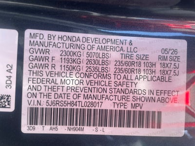 2026 Honda CR-V Hybrid 2WD Sport-L