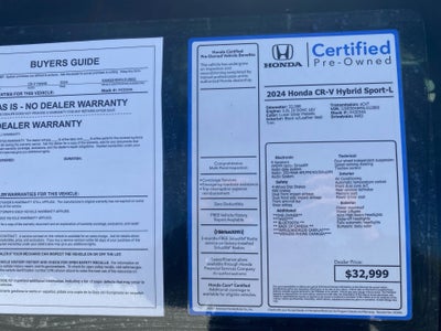 2024 Honda CR-V Hybrid Sport-L