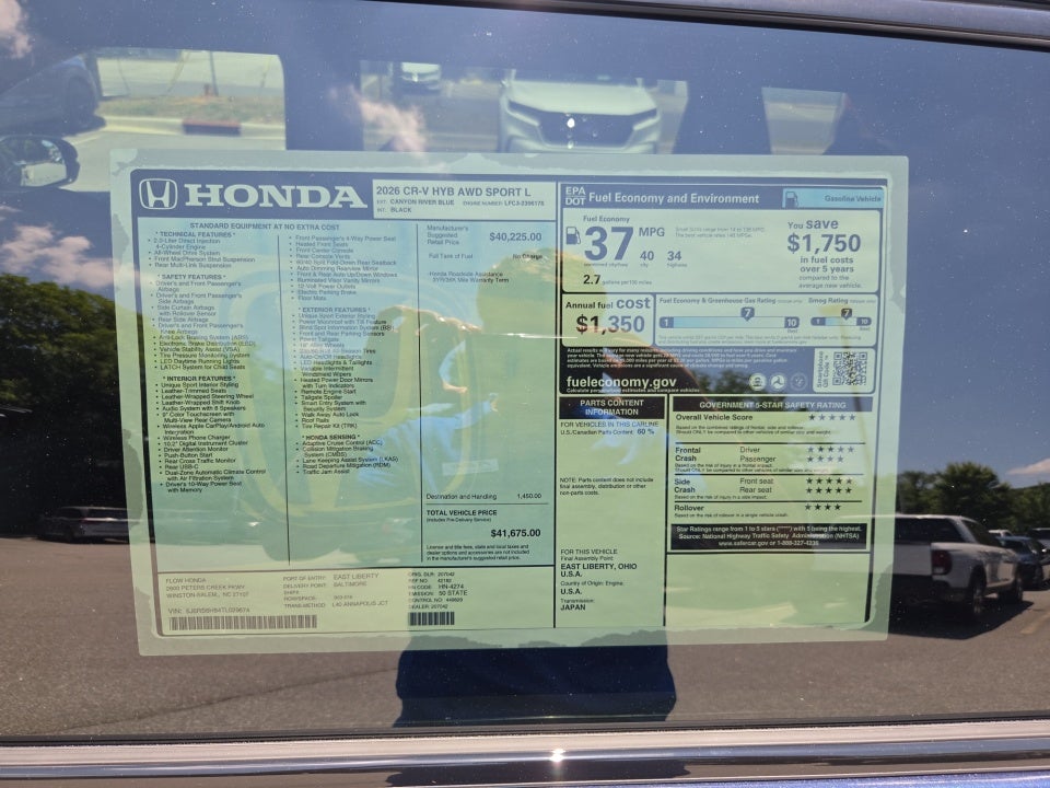 2026 Honda CR-V Hybrid Sport-L