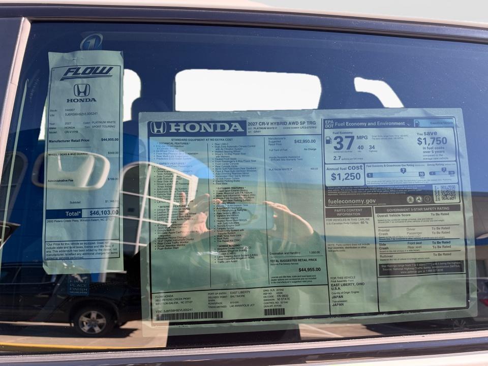 2027 Honda CR-V Hybrid Sport Touring