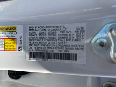 2026 Honda CR-V Hybrid AWD Sport Touring