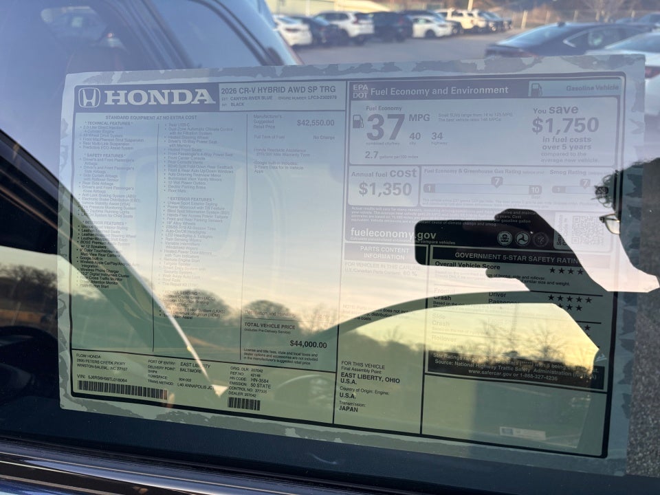 2026 Honda CR-V Hybrid AWD Sport Touring