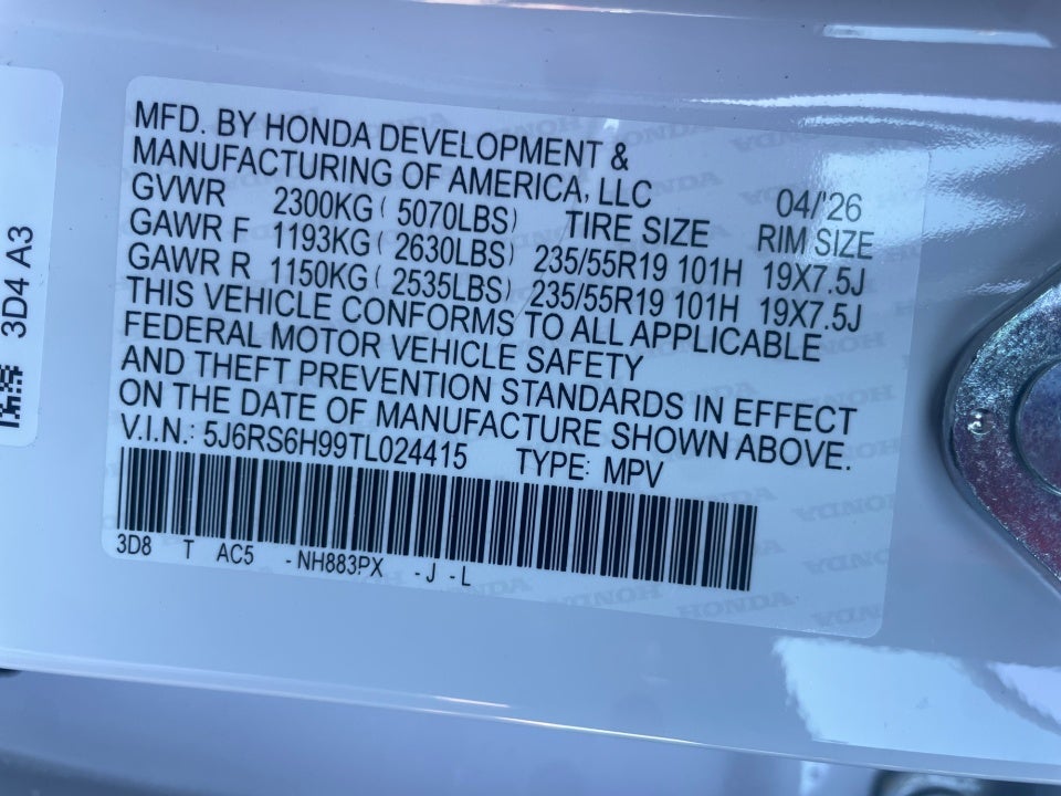 2026 Honda CR-V Hybrid AWD Sport Touring