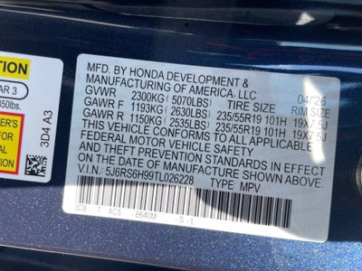 2026 Honda CR-V Hybrid AWD Sport Touring