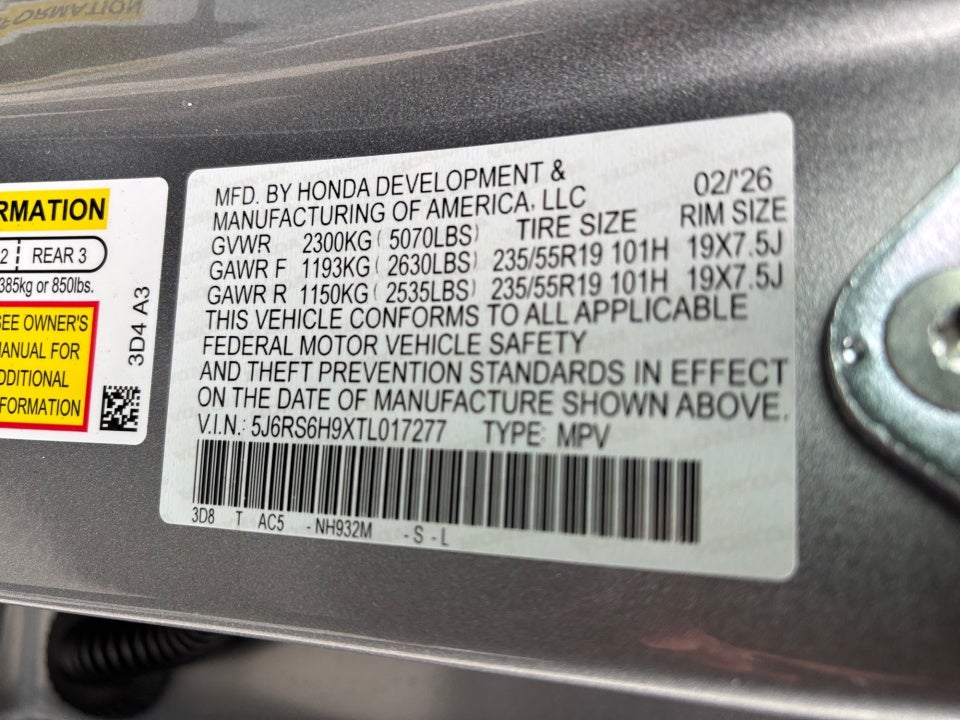 2026 Honda CR-V Hybrid AWD Sport Touring