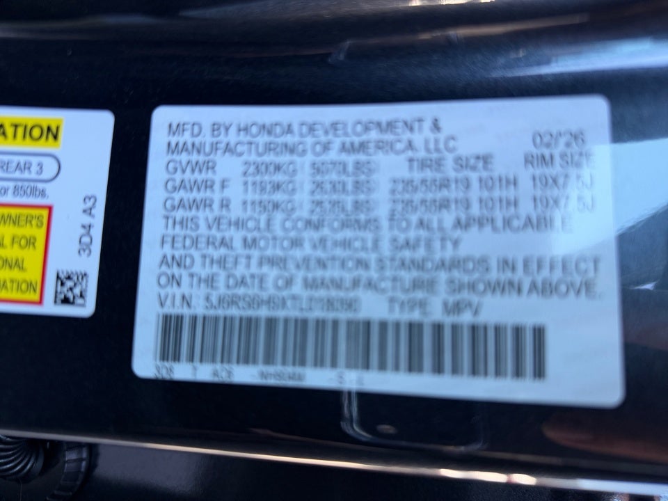 2026 Honda CR-V Hybrid AWD Sport Touring