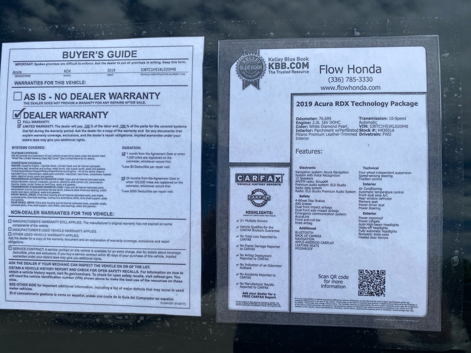 2019 Acura RDX Technology Package