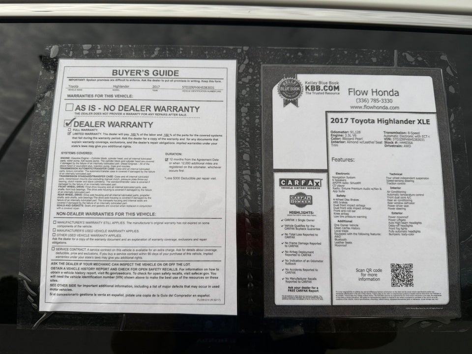 2017 Toyota Highlander XLE