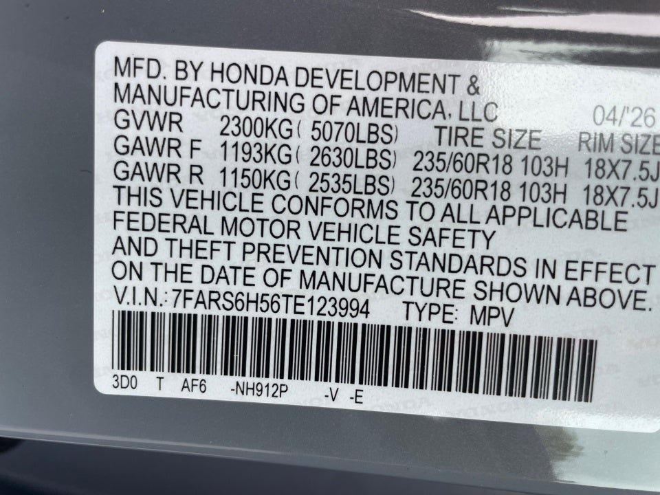 2026 Honda CR-V Hybrid AWD Sport